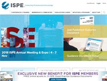 Tablet Screenshot of ispe.org